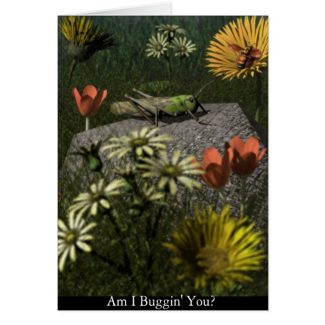 Cartão Sou eu Buggin você? (Frente)