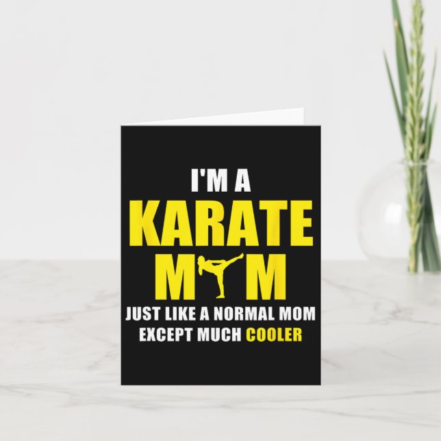 Cartão Sou Karate, mãe T Shirt (Frente)