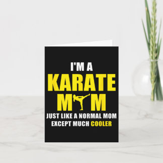 Cartão Sou Karate, mãe T Shirt