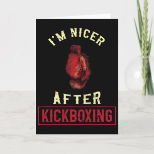 Cartão Sou Mais Simpático Depois do Kickboxing Kickboxer