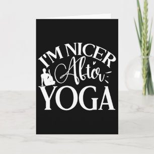 Cartão Sou Mais Simpático Depois do Yoga, Amante do Yoga