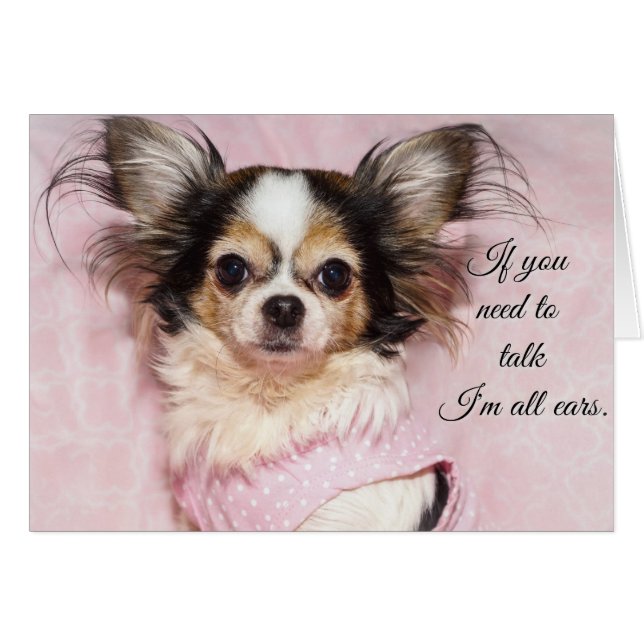 Cartão Sou Todos os Ouvidos (Frente horizontal)