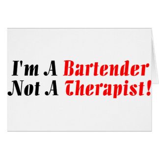 Cartão Sou Um Barman