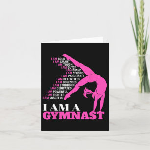 Cartão Sou Um Gymnast Engraçado Gymnastics Gymnastics Gif