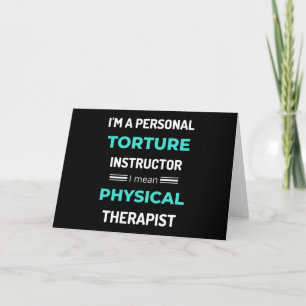 Cartão Sou um instrutor de tortura pessoal.