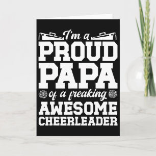 Cartão Sou Um Orgulhoso Cheer Papai De Um Cheerleader Pap