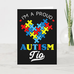 Cartão Sou um Tio Orgulhoso do Autismo Conscientização do