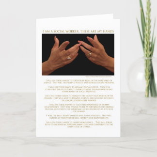 Cartão Sou Um Trabalhador Social, Estes São Os Meus Cartõ