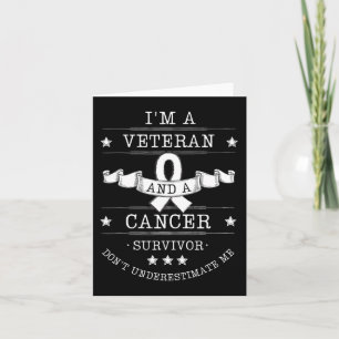 Cartão Sou um Veterano e Cancer Sobrevivente de câncer Aw