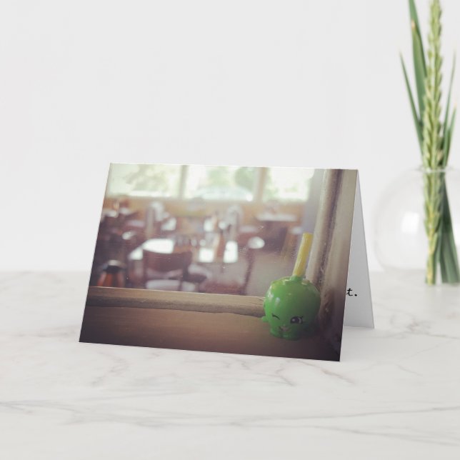 Cartão "Sour Green Apple" - Parabéns (Frente)