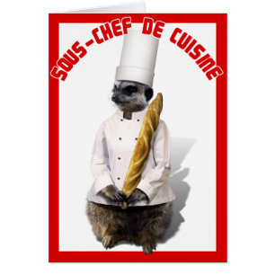 CARTÃO SOUS - CHEF DE CUISINE