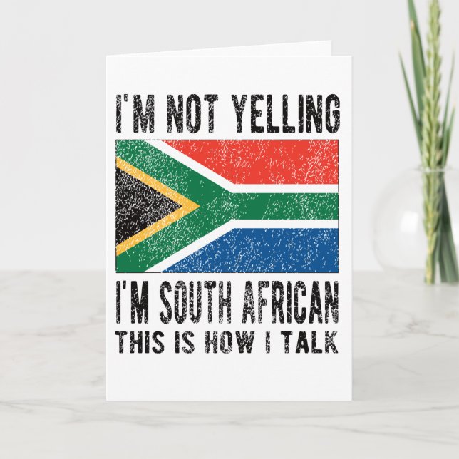 Cartão South African Roots South Africa Flag Heritage (Frente)