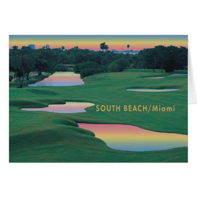 Cartão South Beach - Miami GOLF (Frente Horizontal)