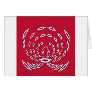 Cartão South Korea Polka Dot flag