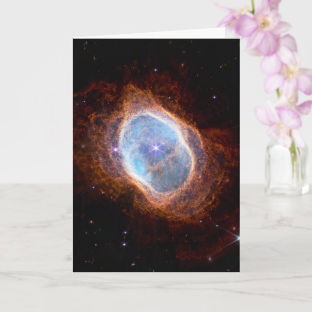 Cartão Southern Ring Nebula Space James Webb Telescópio (Orquídea)