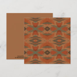 Cartão Southwest American Indian Inspired Art Pattern