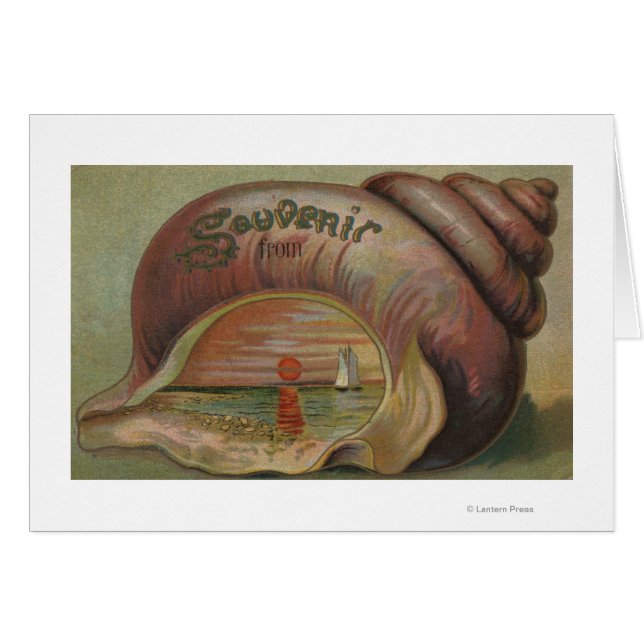 Cartão Souvenir De #4 - Qualquer Cidade, Estado (Frente Horizontal)