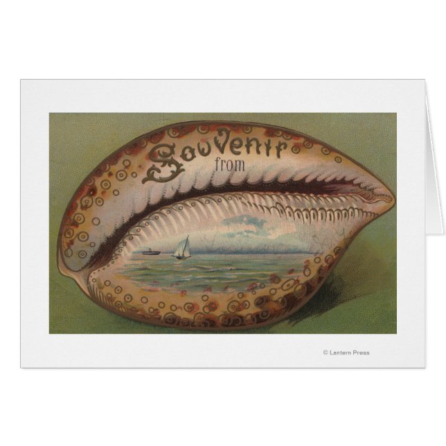 Cartão Souvenir De #5 - Qualquer Cidade, Estado (Frente Horizontal)