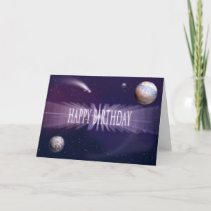 Cartão Space Birthday