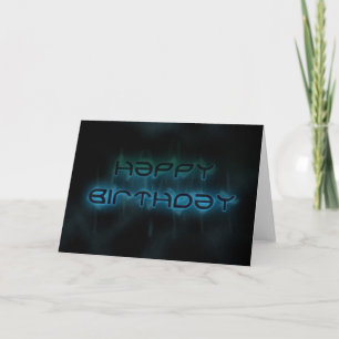 Cartão Space birthday card
