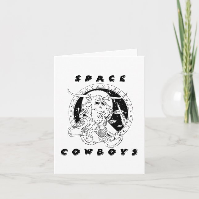 Cartão Space Cowboys Notecard (Frente)