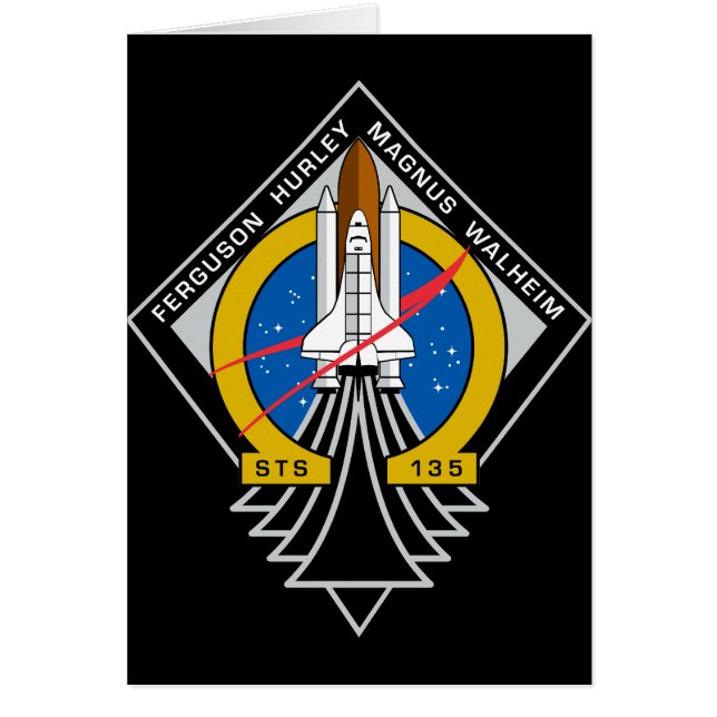 Cartão Space Shuttle Atlantis (Frente)