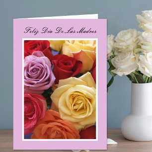 Cartão Spanish Mother's Day Card -- Roses