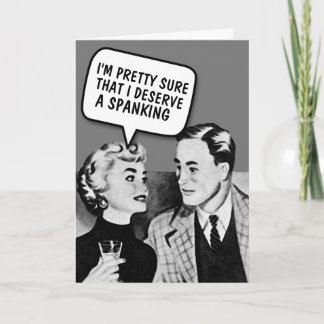 CARTÃO SPANKING RETRO BIRTHDAY GREETING FOR HUSBAND