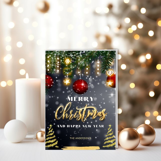 Cartão Sparkle Christmas (Criador carregado)