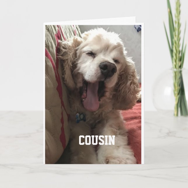 Cartão **SPECIAL BIRTHDAY** for "COUSIN" Card (Frente)