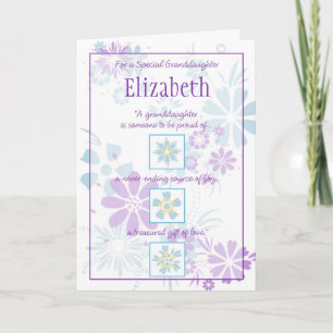 Cartão Special Granddaughter Customizable Card