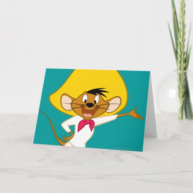 Cartão SPEEDY GONZALES™ em pé (Frente)