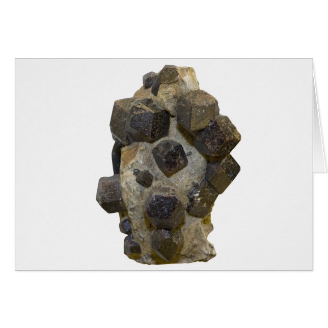 Cartão Spessartite na matriz (Frente Horizontal)