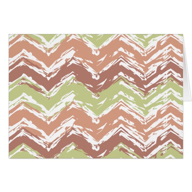 Cartão Spice Scribble Chevron ZigZag (Frente Horizontal)