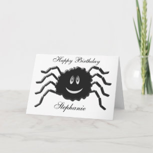 Cartão Spider Birthday