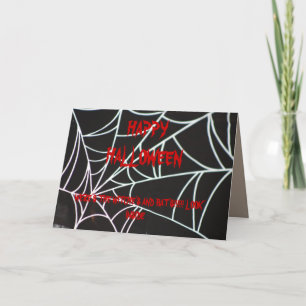 Cartão SPIDER WEB< WITCH AND BAT Card