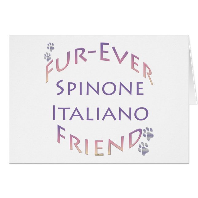 Cartão Spinone Italiano Fuere Amigo (Frente Horizontal)