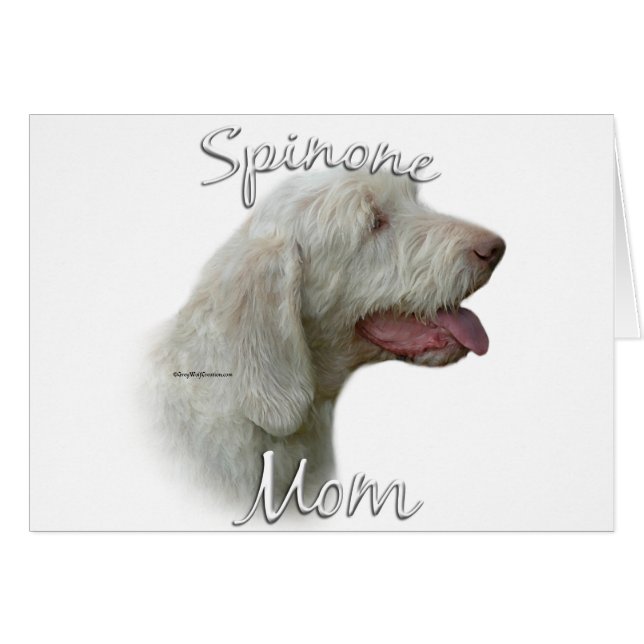 Cartão Spinone Italiano Mãe 2 (Frente Horizontal)