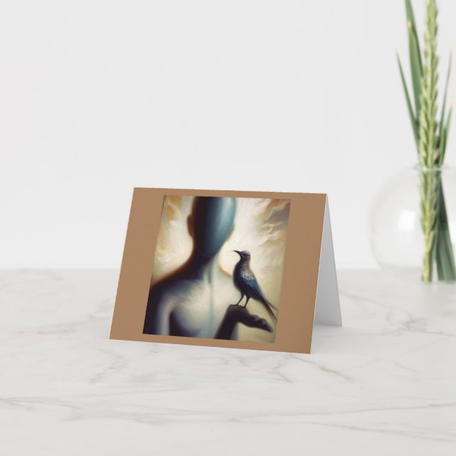 Cartão Spirit Animal Mockingbird 2 Folheto de Saudação (Frente)