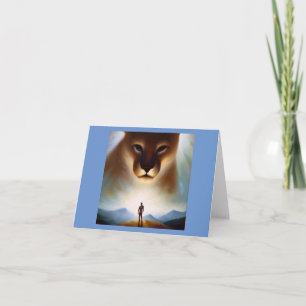 Cartão Spirit Animal Mountain Lion 2