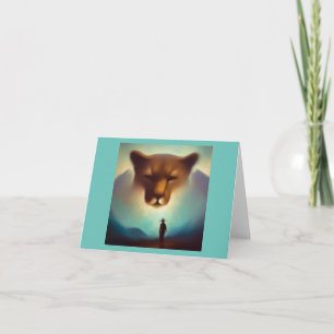 Cartão Spirit Animal Mountain Lion 3