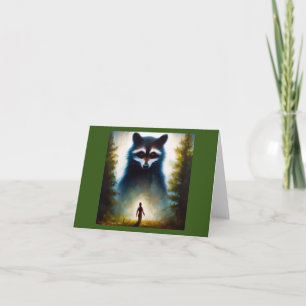 Cartão Spirit Animal Raccoon 2