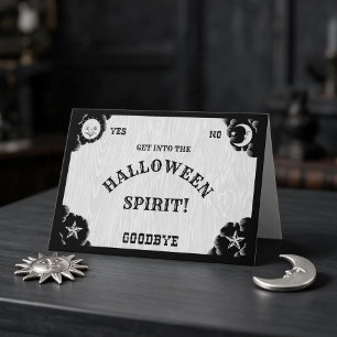 Cartão Spirit Board Halloween Spirit Greeting Card