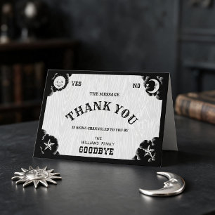 Cartão Spirit Board Halloween Thank You Greeting Card