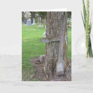 Cartão “Spirit Hill Tree Cross” Sympathy Card