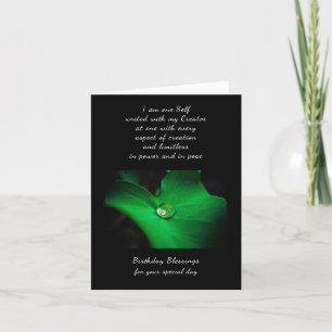 Cartão Spiritual Birthday Card Oneness