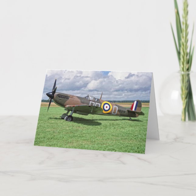 Cartão Spitfire AR213 (Frente)