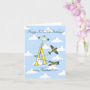 Cartão Spitfire Blue Sky A Birday Card