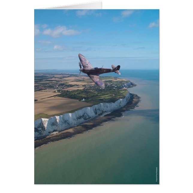Cartão Spitfire sobre a Inglaterra (Frente)