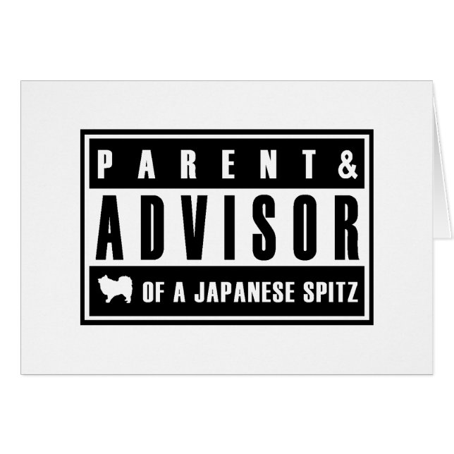 Cartão Spitz japonês (Frente Horizontal)